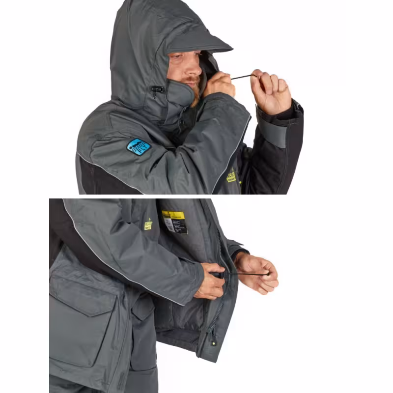 Костюм-поплавок Norfin Element FLT, ткань Breathable, серый/черный, размер S