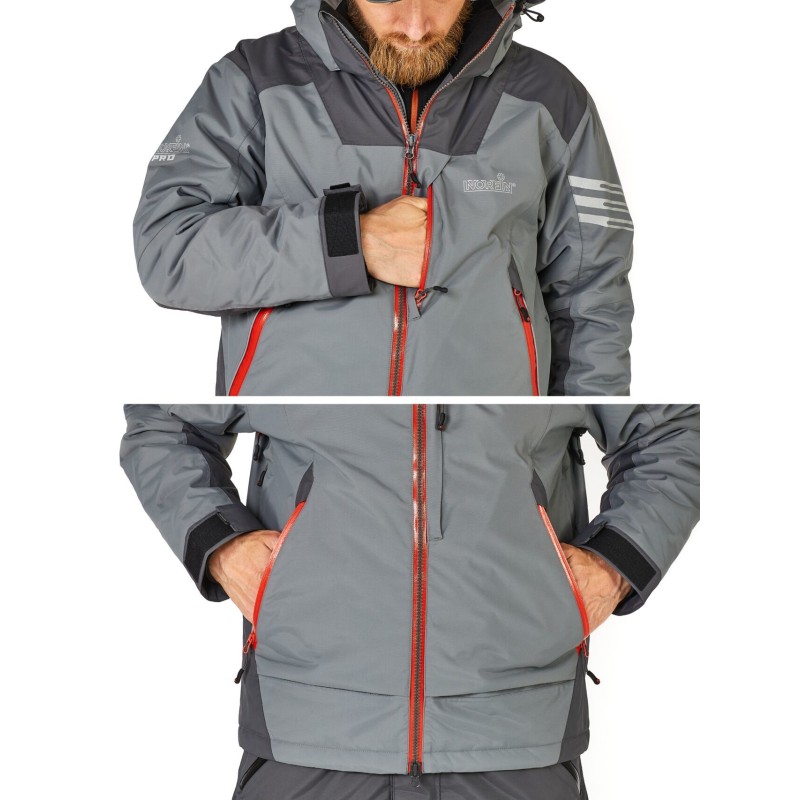 Куртка мужская Norfin Verity Pro GR, ткань Breathable, серый, размер XXL