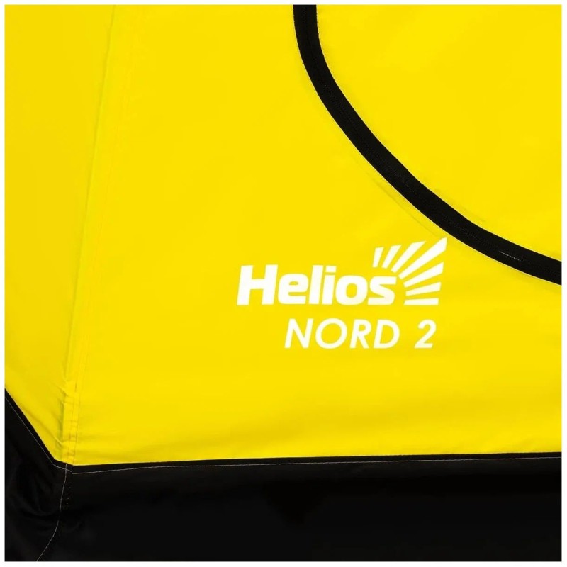 Палатка-зонт утепленная для зимней рыбалки Helios Nord-2, 2-мест., 220х190х150 см, желтый