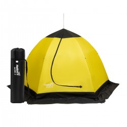 Палатка-зонт утепленная для зимней рыбалки Helios Nord-3, 3-мест., 230х270х165 см, желтый