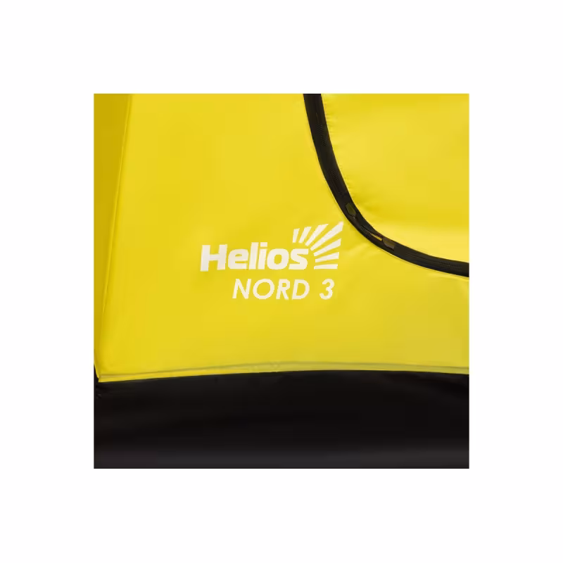 Палатка-зонт утепленная для зимней рыбалки Helios Nord-3, 3-мест., 230х270х165 см, желтый