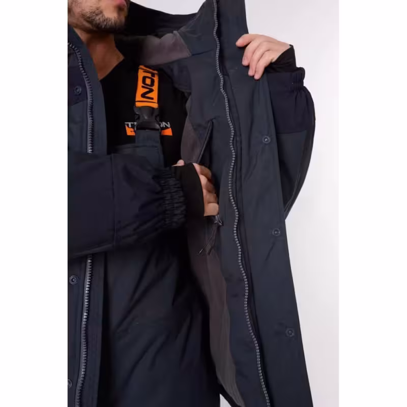 Костюм мужской Triton Gear Gorka -40 ПК, ткань Таслан, серый/черный, размер 52-54 (L), 182-188 см