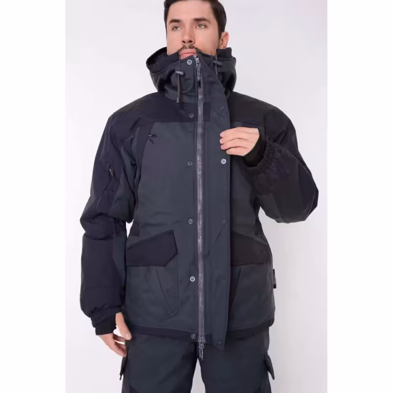 Костюм мужской Triton Gear Gorka -40 ПК, ткань Таслан, серый/черный, размер 60-62 (XXL), 182-188 см