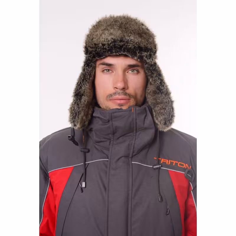Шапка-ушанка Triton Winter Storm таслан, cерый, размер XXL