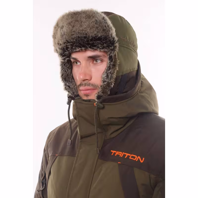 Шапка-ушанка Triton Winter storm, таслан, хаки, размер XXL