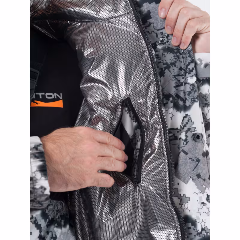 Костюм мужской OneRus Горный -45, ткань Алова, белый камуфляж, размер 52-54, 170-176 см