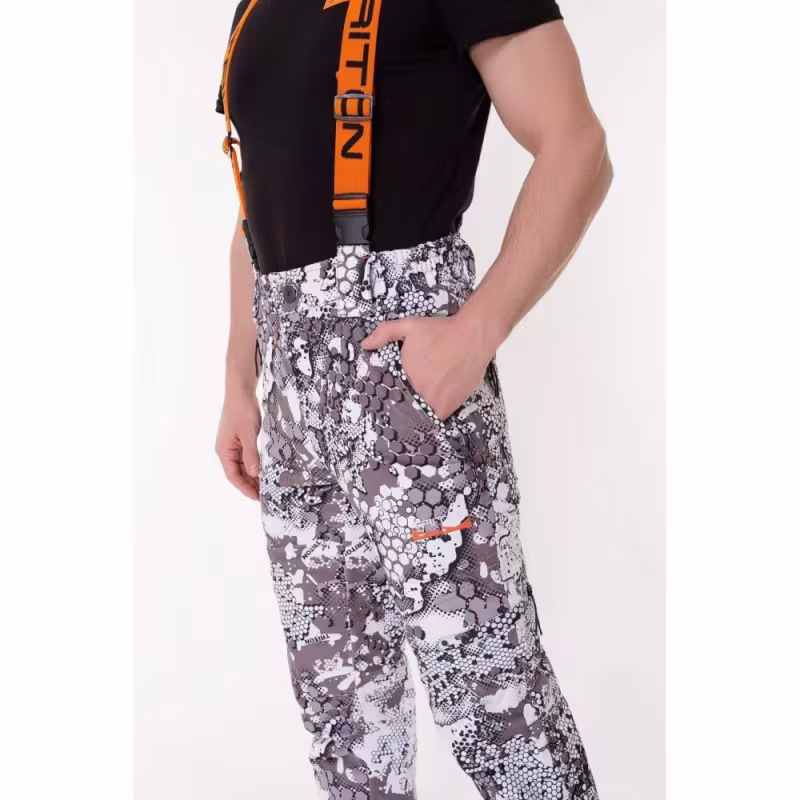 Костюм мужской Triton Gear Triton PRO -15, ткань Вельбоа, белый камуфляж, размер 60-62 (XXXL), 170-176 см