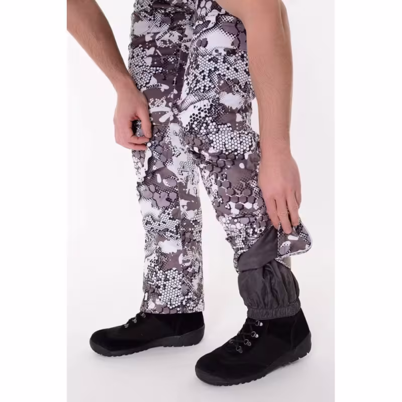 Костюм мужской Triton Gear Triton PRO -15, ткань Вельбоа, белый камуфляж, размер 60-62 (XXXL), 170-176 см