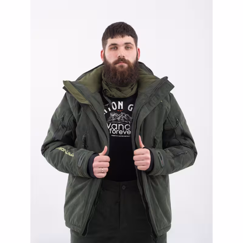 Костюм мужской Triton Gear Тритон PRO -45, ткань Норвегия, хаки, размер 64-66, 182-188 см