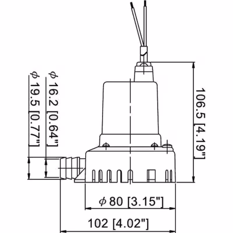 Помпа осушительная TMC 400 GPH, 30 л/мин