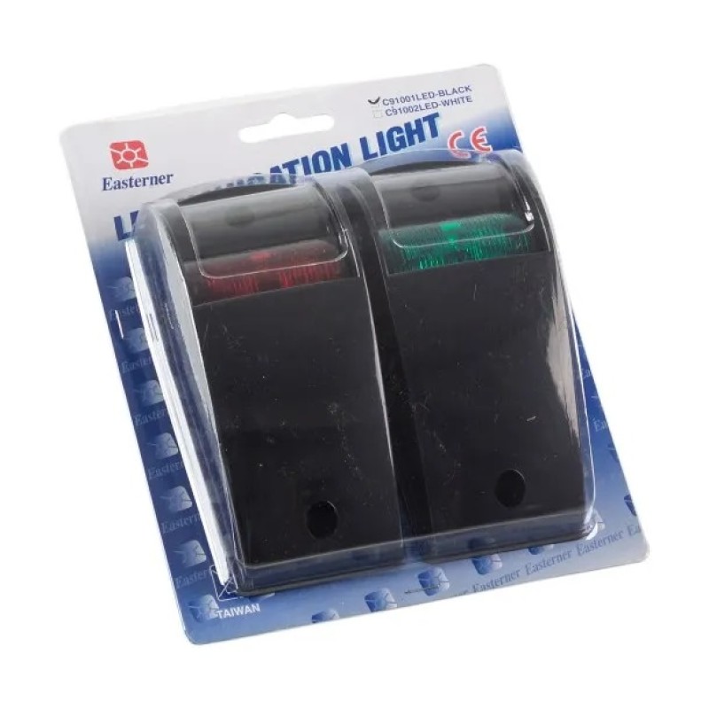 Огонь навигационный бортовой Easterner C91001LED, красный/зеленый (2 шт.)