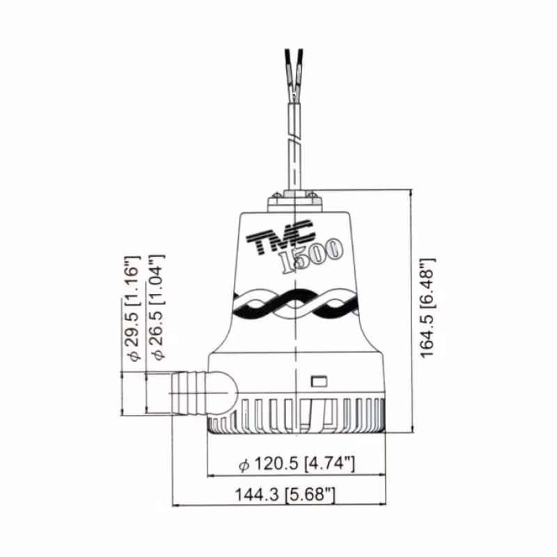 Помпа осушительная TMC 1500 GPH, 100 л/мин