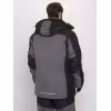 Костюм мужской Huntsman Siberia Lux, ткань Breathable, серый/черный, размер 56-58, 182-188 см