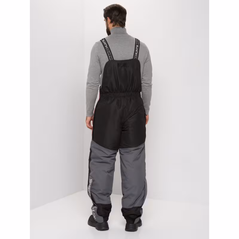 Костюм мужской Huntsman Siberia Lux, ткань Breathable, серый/черный, размер 56-58, 182-188 см