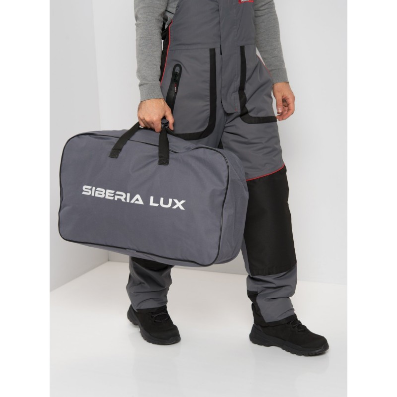 Костюм мужской Huntsman (Восток) Siberia Lux, ткань Breathable, серый/черный, размер 56-58, 182-188 см