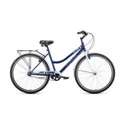 Велосипед городской взрослый Altair Сity low  3,0 28 ( 3 скорости, рост 19) тёмно-синий/белый