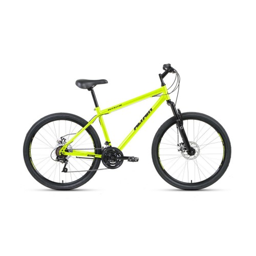 Велосипед горный хардтейл Altair MTB HT 2.0 D 26 ( 21 скорость, рост 19 ) ярко-зелёный/чёрный