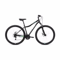 Велосипед горный хардтейл Altair MTB HT 2.0 D 26 ( 21 скорость, рост 19 ) чёрный/ярко-зелёный
