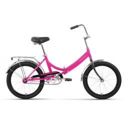 Велосипед  Forward Arsenal 20 1.0 ( 1 скорость, рост 14, скл.) белый/розовый