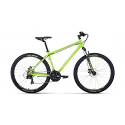 Велосипед горный Forward  Sporting  2.0 disc 27,5 ( 21 скорость, рост 19) ярко-зелёный/серебристый