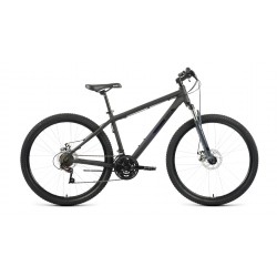 Велосипед горный хардтейл взрослый Altair AL D 27.5 ( 21 скорость, рост 17 ) чёрный матовый/чёрный
