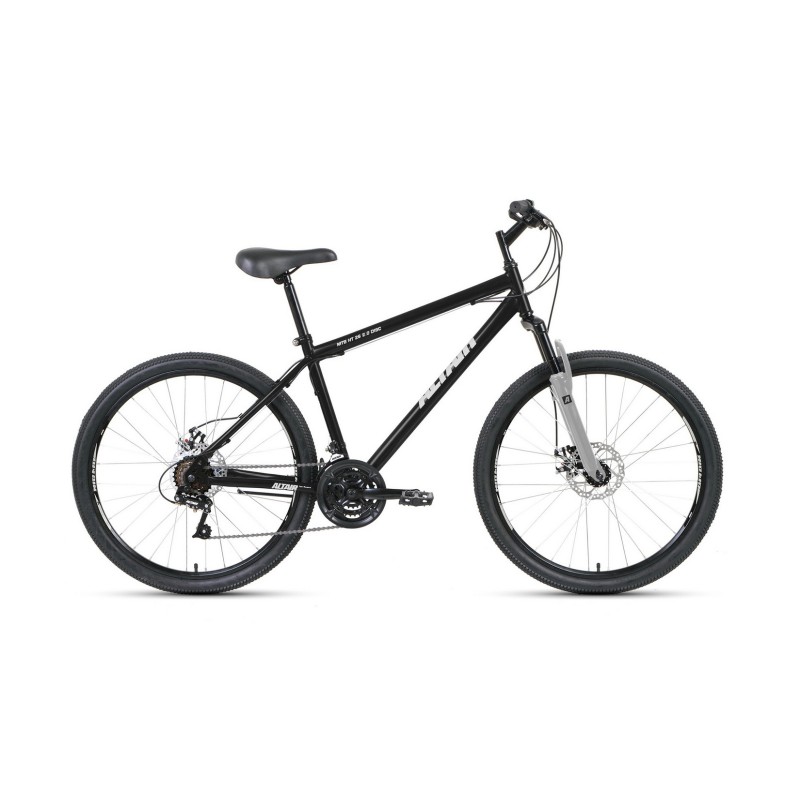Велосипед горный хардтейл Altair MTB HT  2.0 D 26 ( 21 скорость, рост 19 ) чёрный/серый