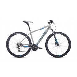 Велосипед горный хардтейл взрослый Forward  Apache 3.0 HD 29 ( 21 скорость, рост 19 ) серый/синий