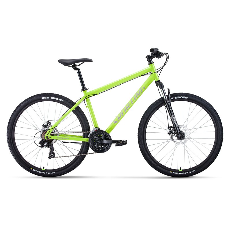 Велосипед горный Forward Sporting 2.2 D 27,5 ( 21 скорость, рост 19) ярко-зелёный/серебристый