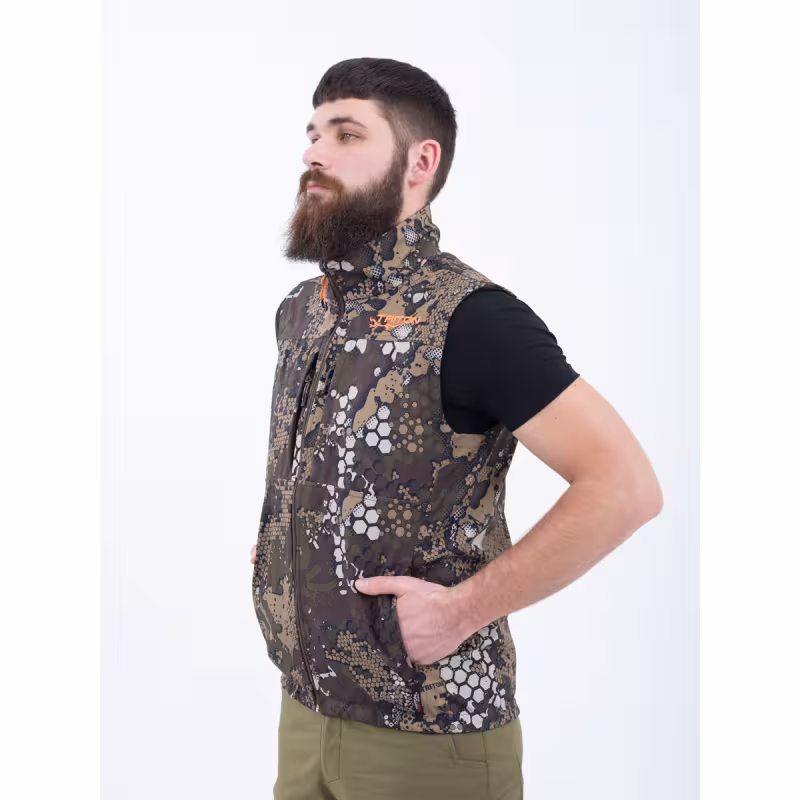 Жилет мужской Triton Gear Ridge, ткань Софтшелл, бежевый камуфляж, размер L