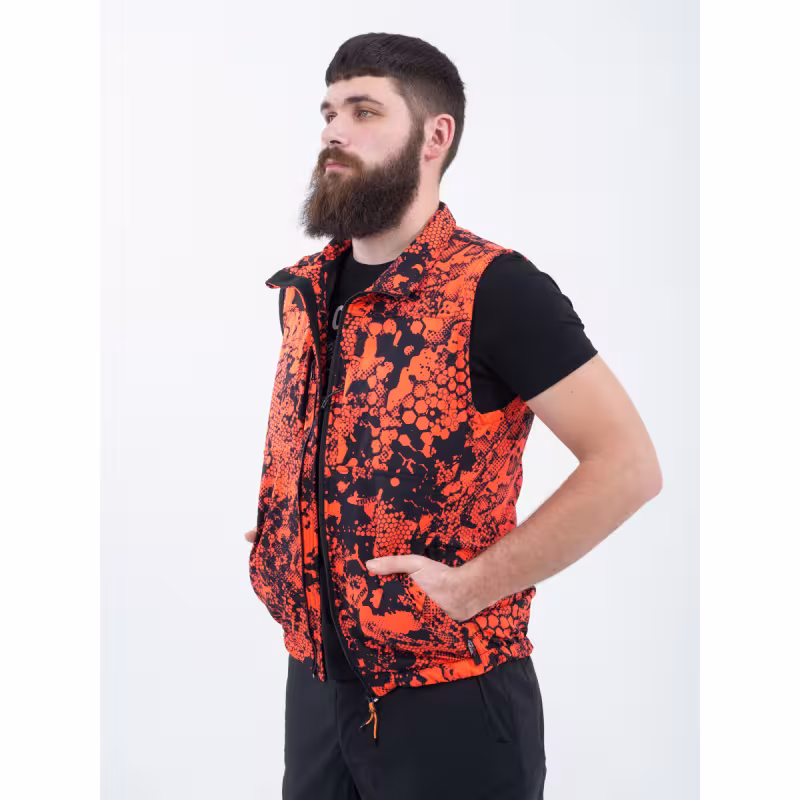 Жилет мужской сигнальный Triton Gear Ridge, ткань SoftShel, оранжевый, размер M