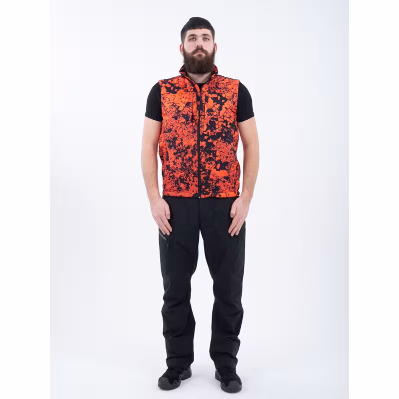 Жилет сигнальный мужской Triton Gear Ridge, ткань Софтшелл, оранжевый, размер  L