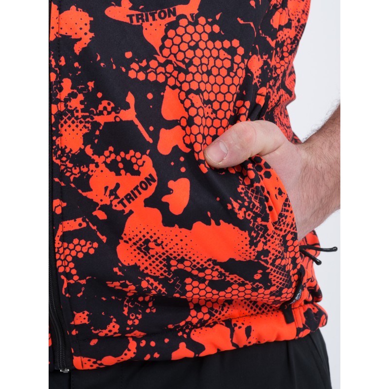 Жилет сигнальный мужской Triton Gear Ridge, ткань Софтшелл, оранжевый, размер XL