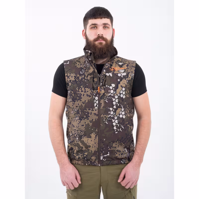 Жилет мужской Triton Gear Ridge, ткань Софтшелл, бежевый камуфляж, размер XXXL
