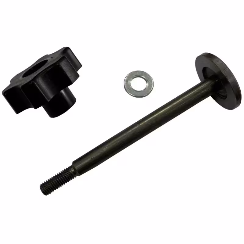 Ось зажима пильного диска Belmash для станков SDM, SDMR, Мастер-Практик (шайба, ось, ручка)