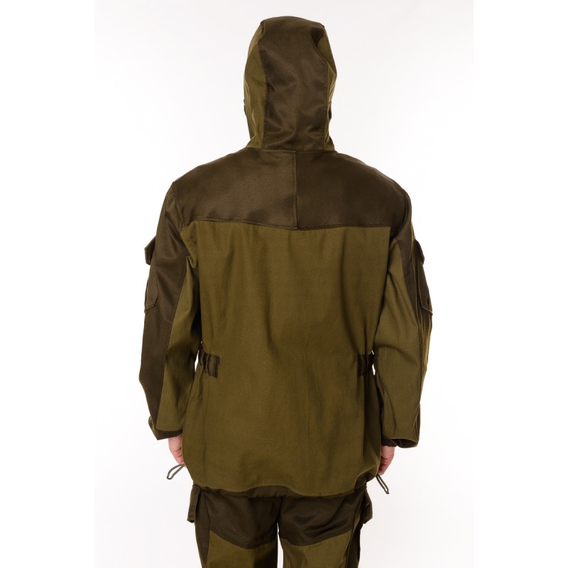 Костюм мужской OneRus Горный 2022 на молнии, ткань Палатка, хаки, размер 52-54, 182-188