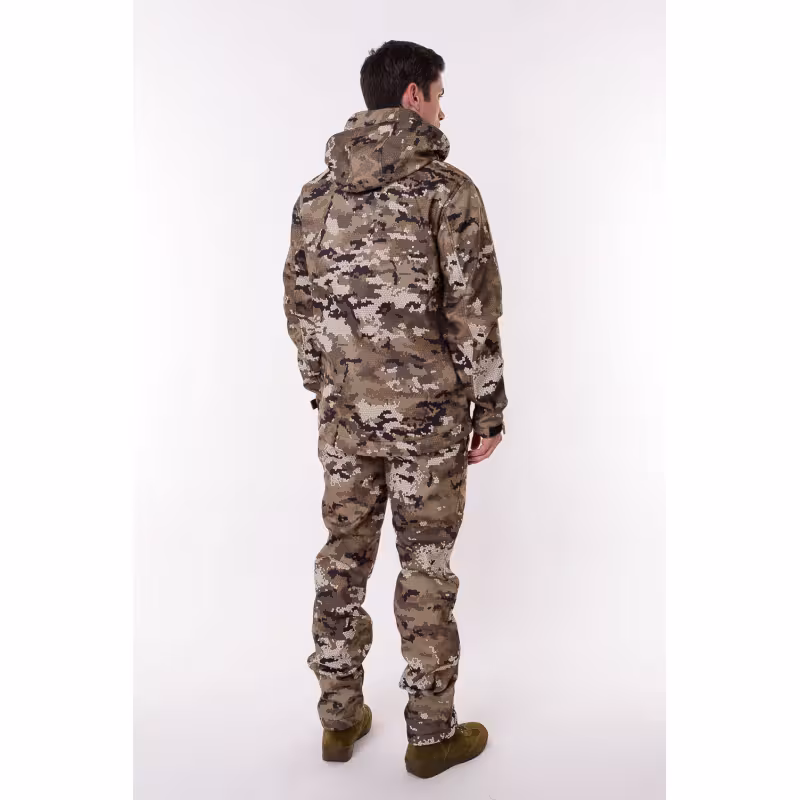 Костюм мужской OneRus Тактика -5, ткань Полофлис, бежевый камуфляж, размер 44-46, 170-176 см