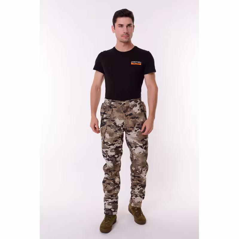 Костюм мужской OneRus Тактика -5, ткань Полофлис, бежевый камуфляж, размер 48-50, 170-176 см