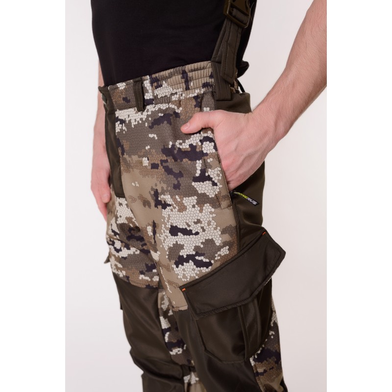 Костюм мужской OneRus Горный -5, ткань Полофлис, бежевый камуфляж/коричневый, размер 48-50 (M), 170-176 см