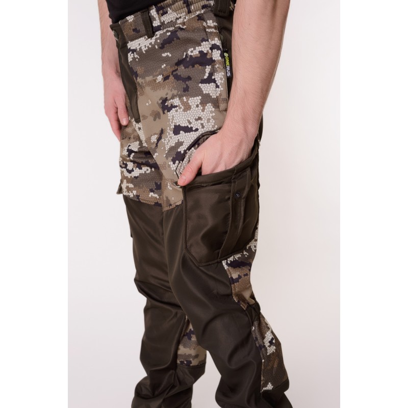 Костюм мужской OneRus Горный -5, ткань Полофлис, бежевый камуфляж/коричневый, размер 48-50 (M), 170-176 см