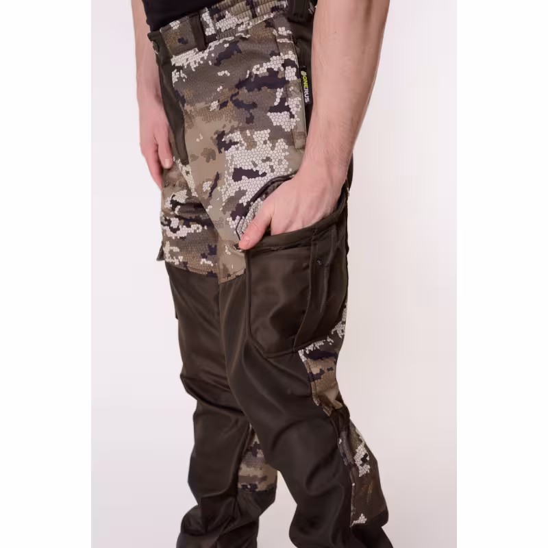 Костюм мужской OneRus Горный -5, ткань Полофлис, бежевый камуфляж/коричневый, размер 52-54 (L), 182-188 см