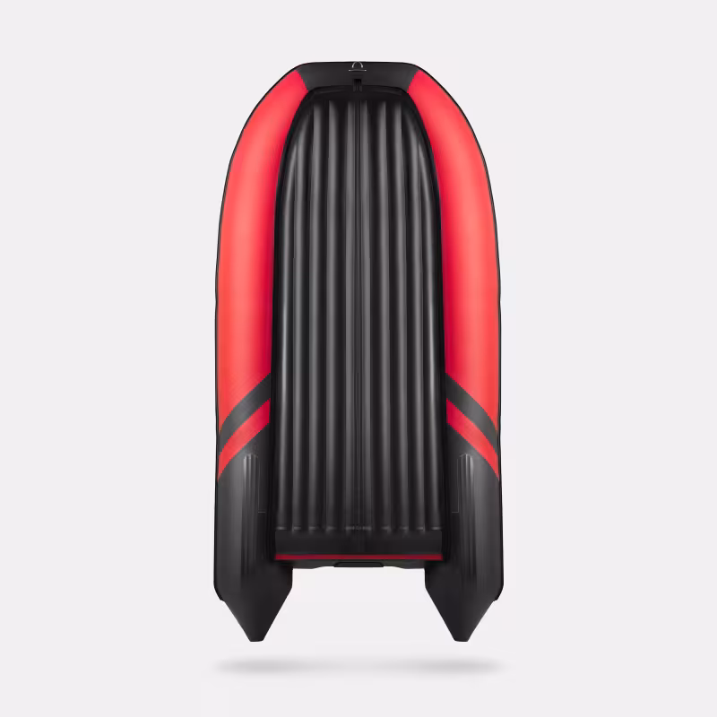 Надувная лодка ПВХ Gladiator E330S, НДНД, красный/черный