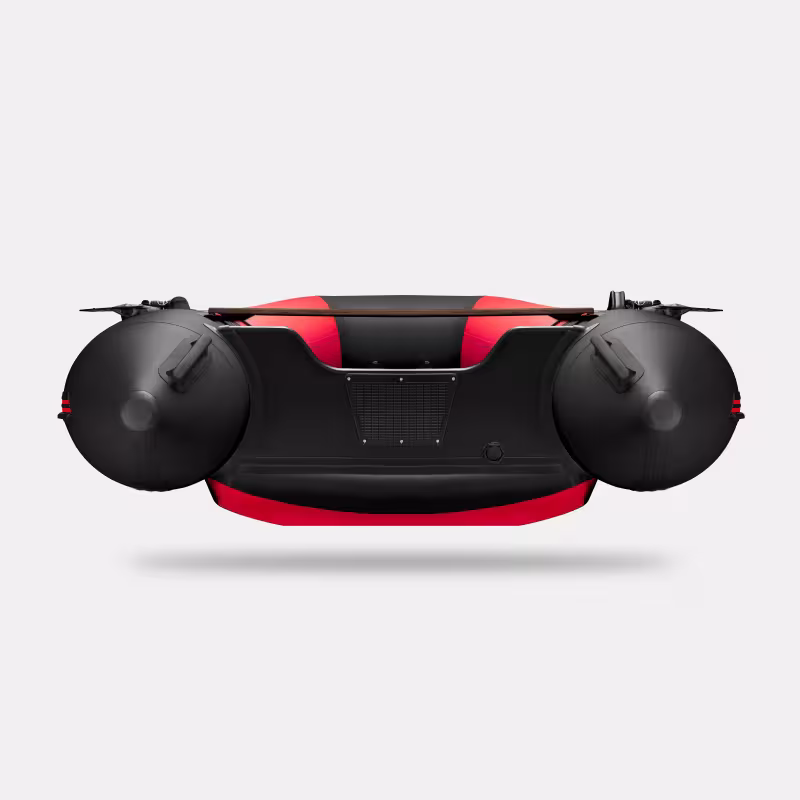 Надувная лодка ПВХ Gladiator E330S, НДНД, красный/черный