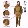 Костюм мужской Triton Gear Gorka PRO -5, ткань Venandi, хаки, размер 60-62 (XXL), 170-176 см