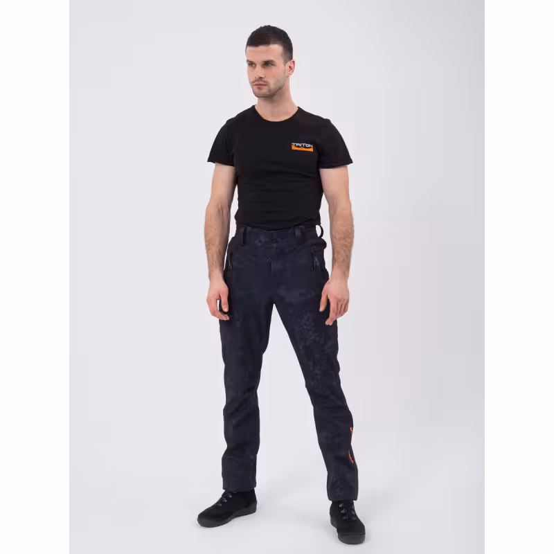 Костюм мужской Triton Gear PRO -5 2022, ткань Софтшелл, серый/черный камуфляж, размер 44-46, 170-176 см 