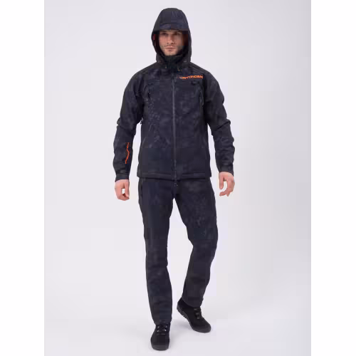 Костюм мужской Triton Gear PRO -5 2022, ткань Софтшелл, серый/черный камуфляж, размер 56-58, 182-188 см 