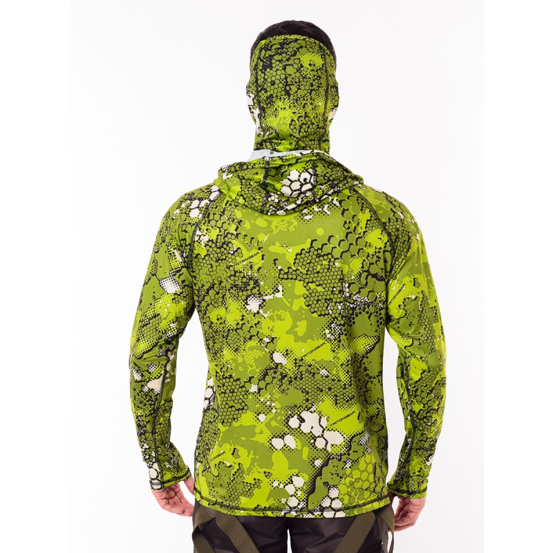 Джерси с капюшоном мужское Triton Gear TRITONGEAR, ткань Фабрикс, салатовый, размер XXL