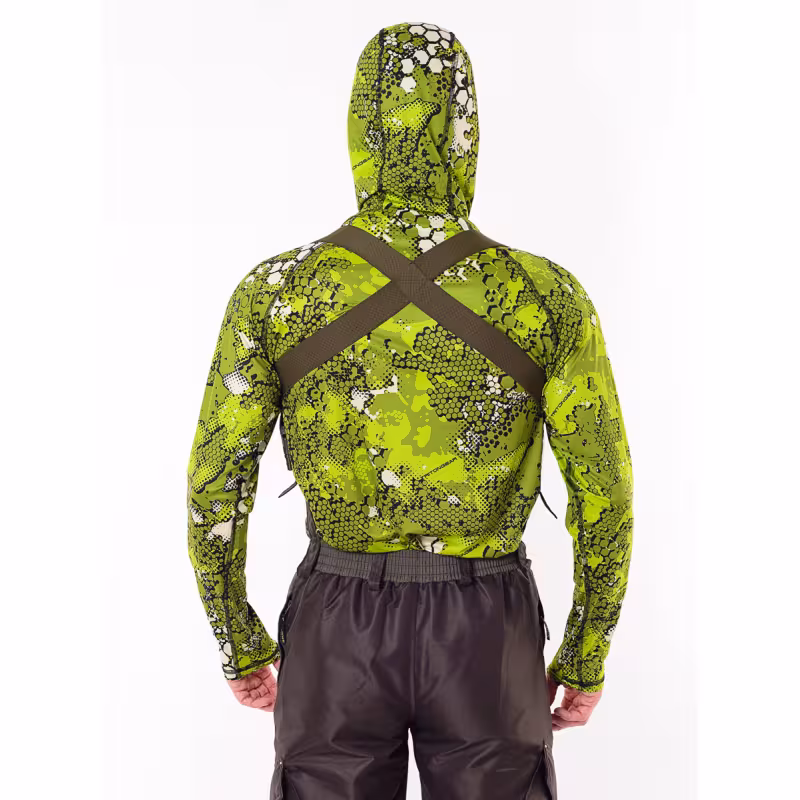 Джерси с капюшоном мужское Triton Gear TRITONGEAR, ткань Фабрикс, салатовый, размер XXL