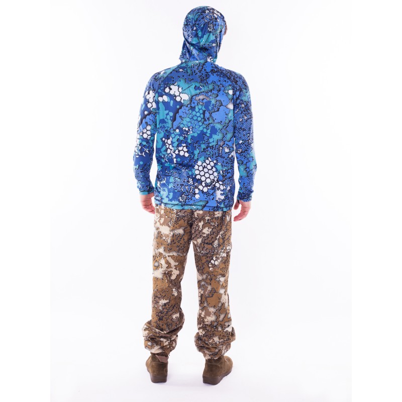 Джерси с капюшоном мужское Triton Gear TRITONGEAR, ткань Фабрикс, синий, размер XXXL