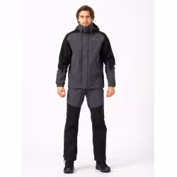 Костюм мужской Triton Gear PRO Angler 2022, ткань Таслан, серый/черный, размер 56-58, 182-188 см