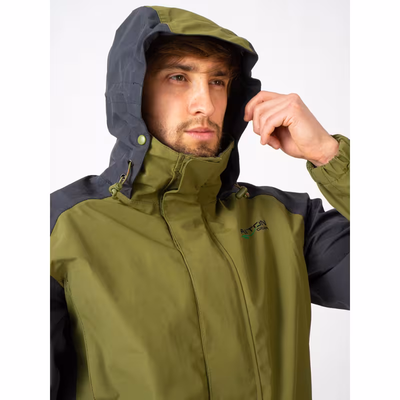 Костюм мужской Triton Gear PRO Angler 2022, ткань Таслан, хаки/серый, размер 52-54, 182-188 см